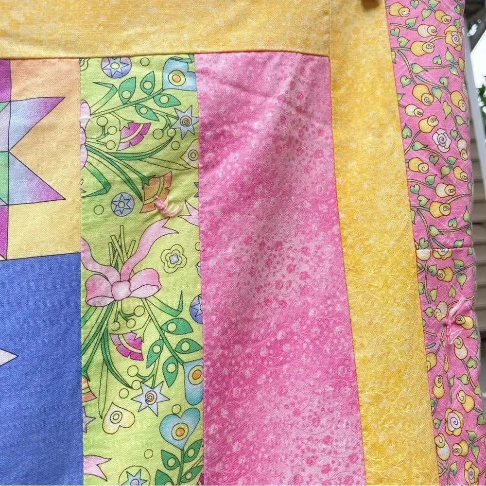 PRINCESS Castle Baby Tummy Time Quilt Rapunzel Handmade 47 x 37 inches